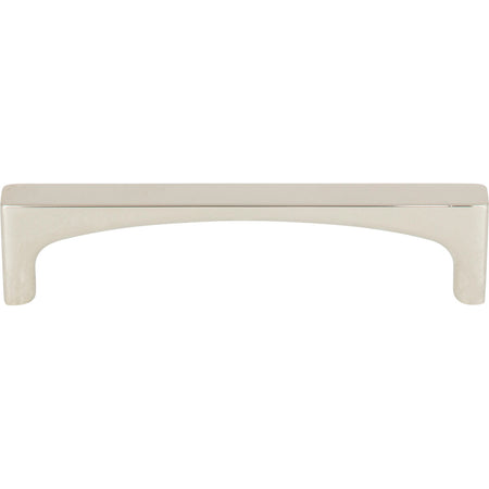 Top Knobs TK1012PN: 3-3/4" cc Riverside Square Bar Cabinet Pull - Polished Nickel