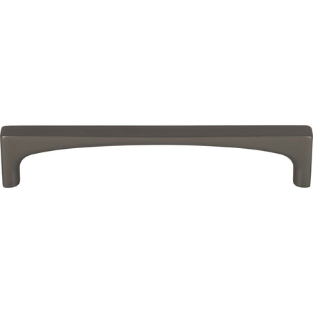Top Knobs TK1013AG: 5-1/16" cc Riverside Square Bar Cabinet Pull - Ash Gray