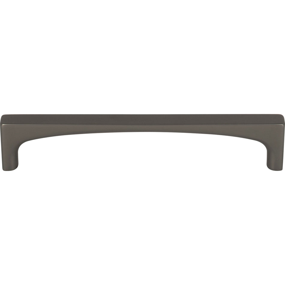 Top Knobs TK1013AG: 5-1/16" cc Riverside Square Bar Cabinet Pull - Ash Gray