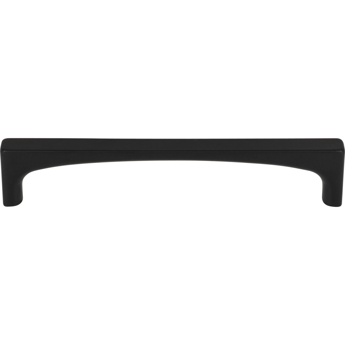 Top Knobs TK1013BLK: 5-1/16" cc Riverside Square Bar Cabinet Pull - Flat Black
