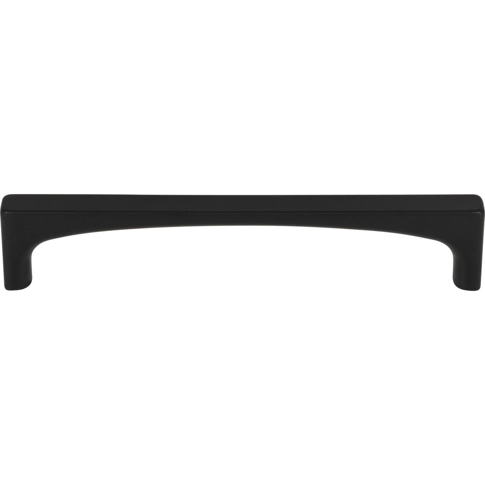 Top Knobs TK1013BLK: 5-1/16" cc Riverside Square Bar Cabinet Pull - Flat Black