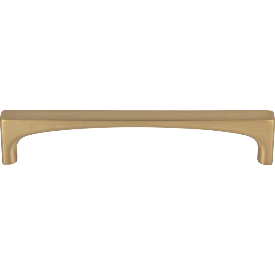 Top Knobs TK1013HB: 5-1/16" cc Riverside Square Bar Cabinet Pull - Honey Bronze