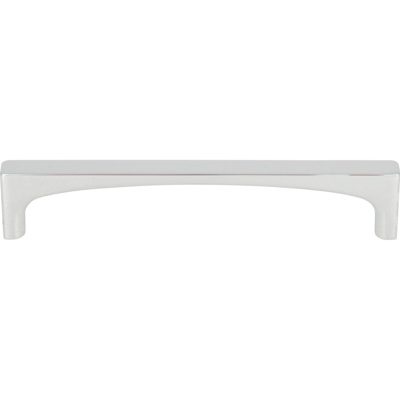 Top Knobs TK1013PC: 5-1/16" cc Riverside Square Bar Cabinet Pull - Polished Chrome