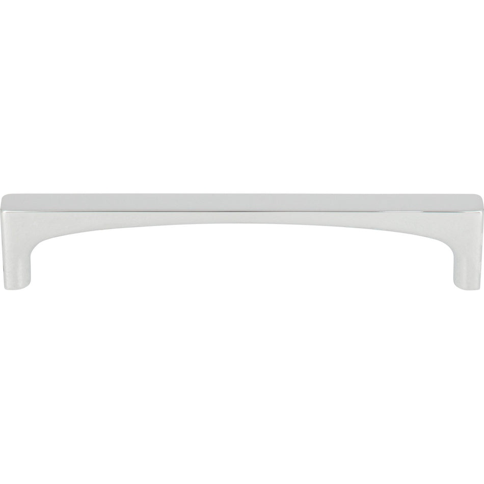 Top Knobs TK1013PC: 5-1/16" cc Riverside Square Bar Cabinet Pull - Polished Chrome