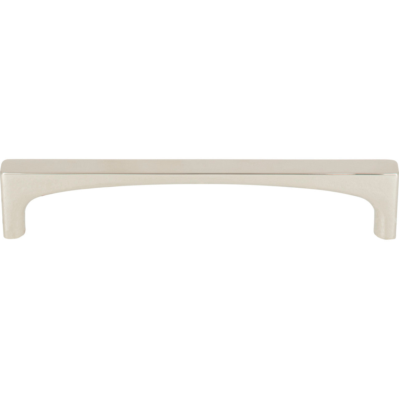 Top Knobs TK1013PN: 5-1/16" cc Riverside Square Bar Cabinet Pull - Polished Nickel