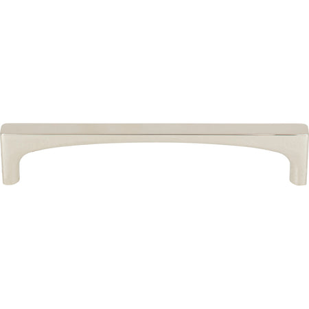 Top Knobs TK1013PN: 5-1/16" cc Riverside Square Bar Cabinet Pull - Polished Nickel