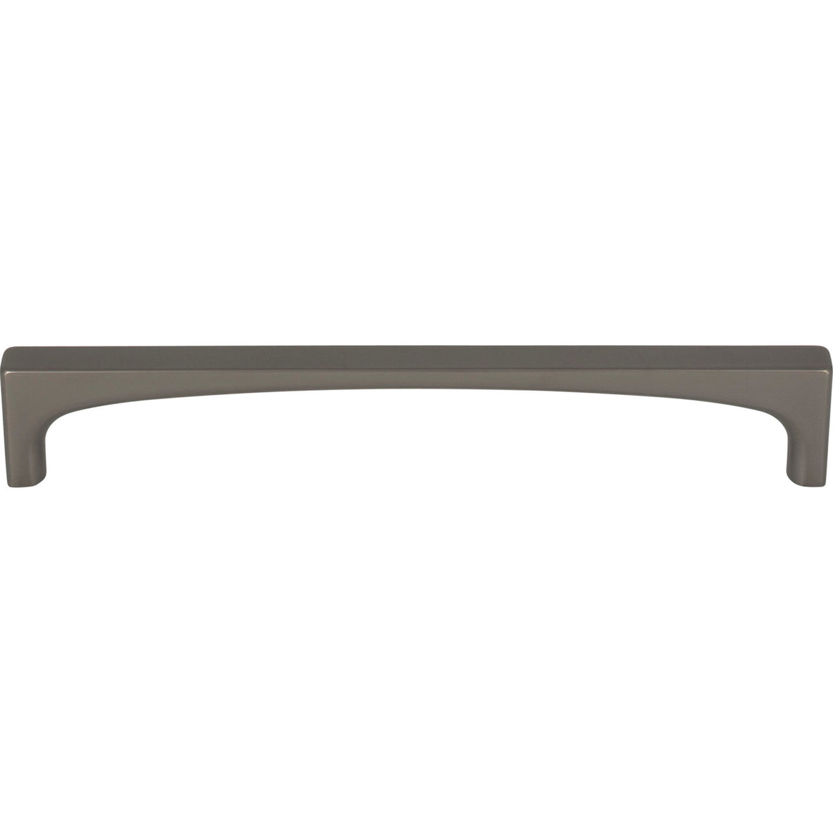 Top Knobs TK1014AG: 6-5/16" cc Riverside Square Bar Cabinet Pull - Ash Gray