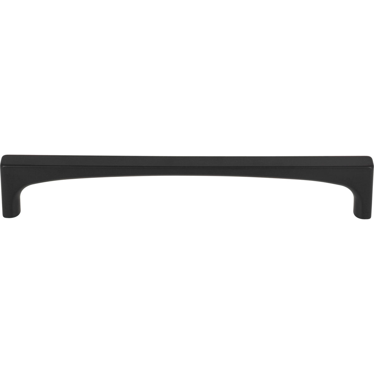 Top Knobs TK1014BLK: 6-5/16" cc Riverside Square Bar Cabinet Pull - Flat Black