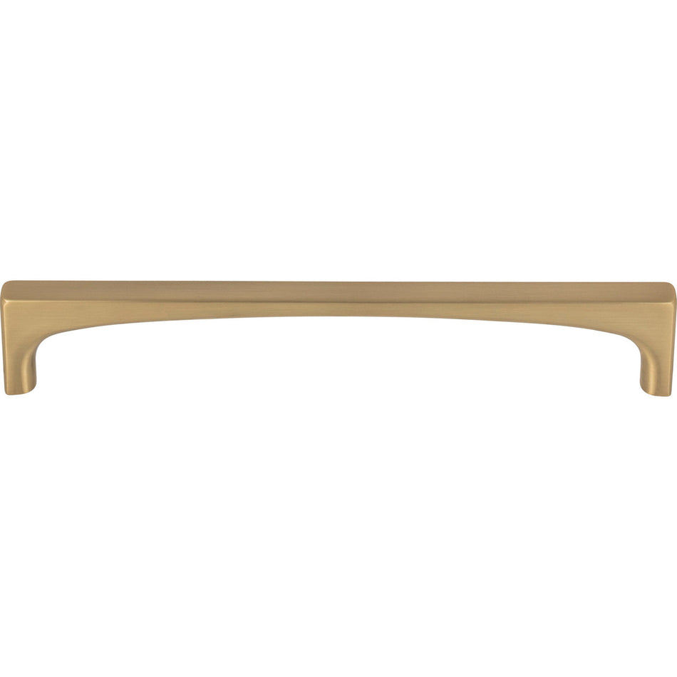 Top Knobs TK1014HB: 6-5/16" cc Riverside Square Bar Cabinet Pull - Honey Bronze