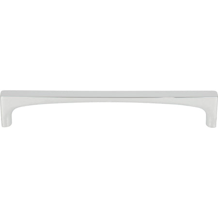 Top Knobs TK1014PC: 6-5/16" cc Riverside Square Bar Cabinet Pull - Polished Chrome