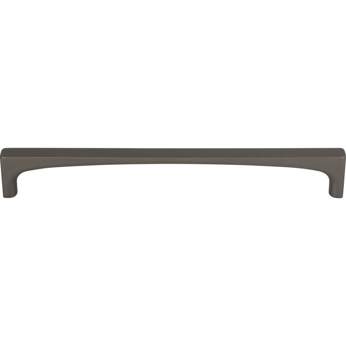 Top Knobs TK1015AG: 7-9/16" cc Riverside Square Bar Cabinet Pull - Ash Gray