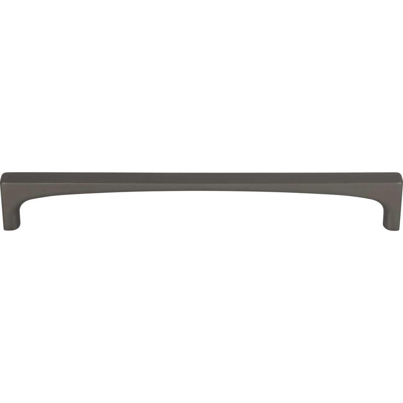 Top Knobs TK1015AG: 7-9/16" cc Riverside Square Bar Cabinet Pull - Ash Gray