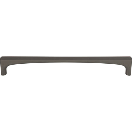 Top Knobs TK1015AG: 7-9/16" cc Riverside Square Bar Cabinet Pull - Ash Gray