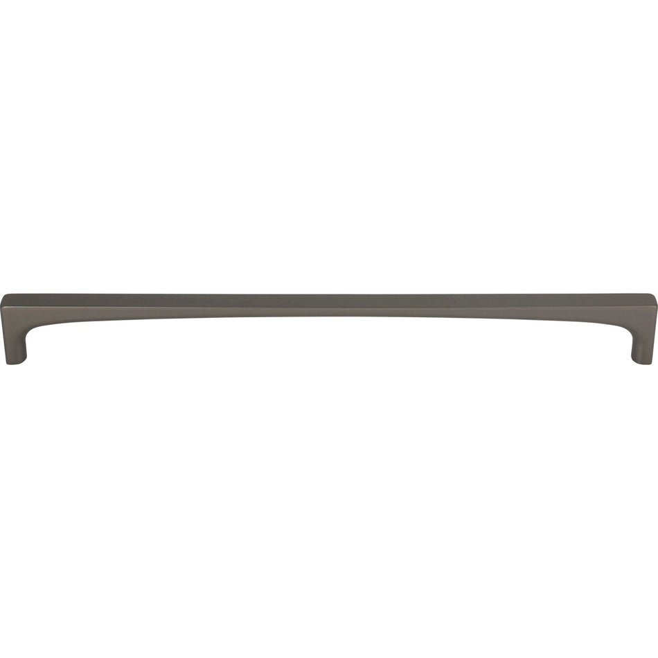 Top Knobs TK1016AG: 8-13/16" cc Riverside Square Bar Cabinet Pull - Ash Gray