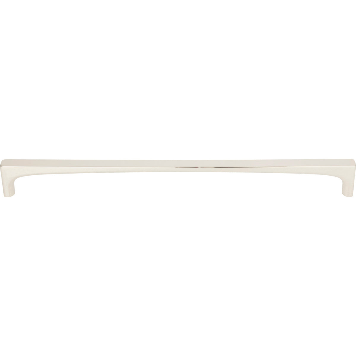 Top Knobs TK1017PN: 12" cc Riverside Square Bar Cabinet Pull - Polished Nickel