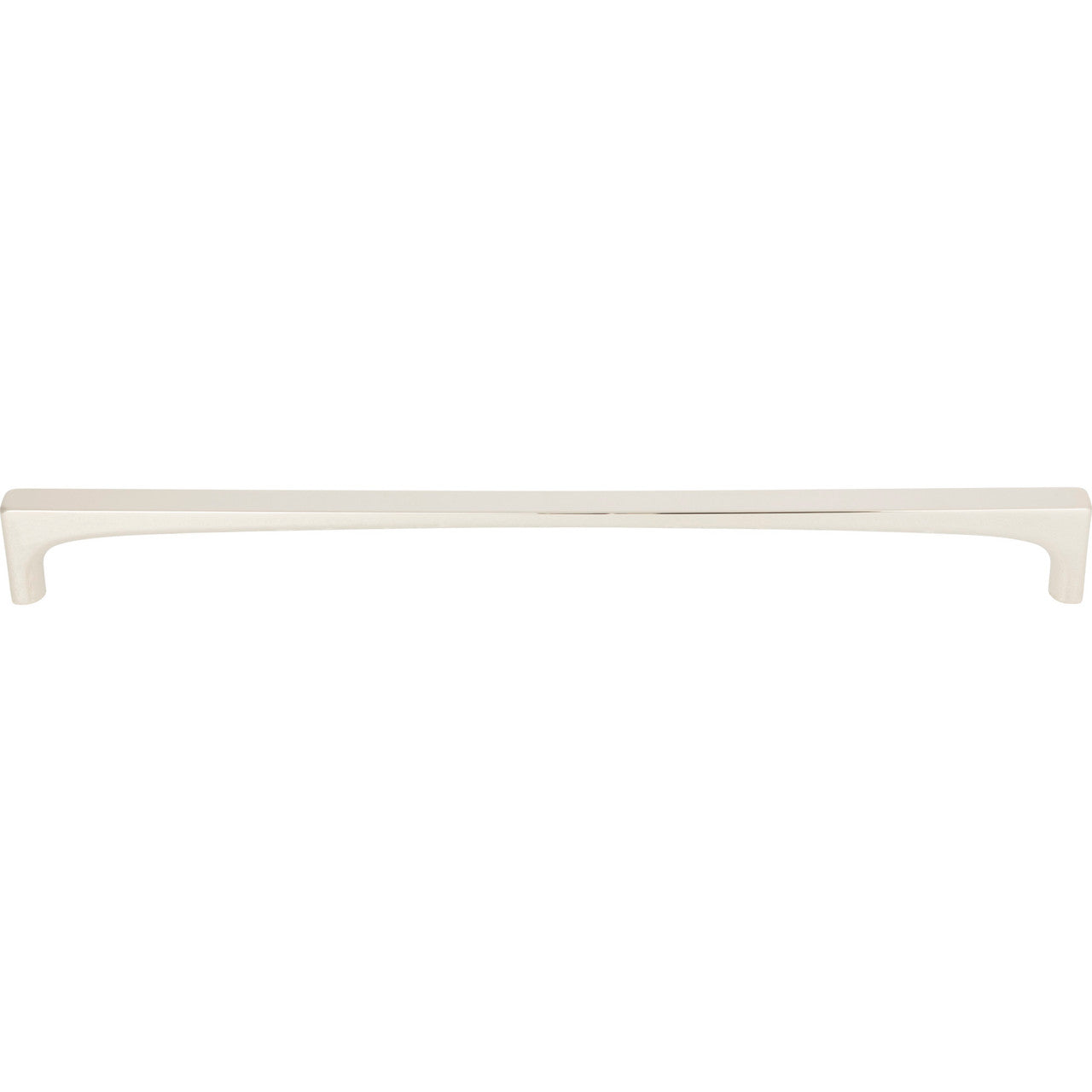 Top Knobs TK1017PN: 12" cc Riverside Square Bar Cabinet Pull - Polished Nickel