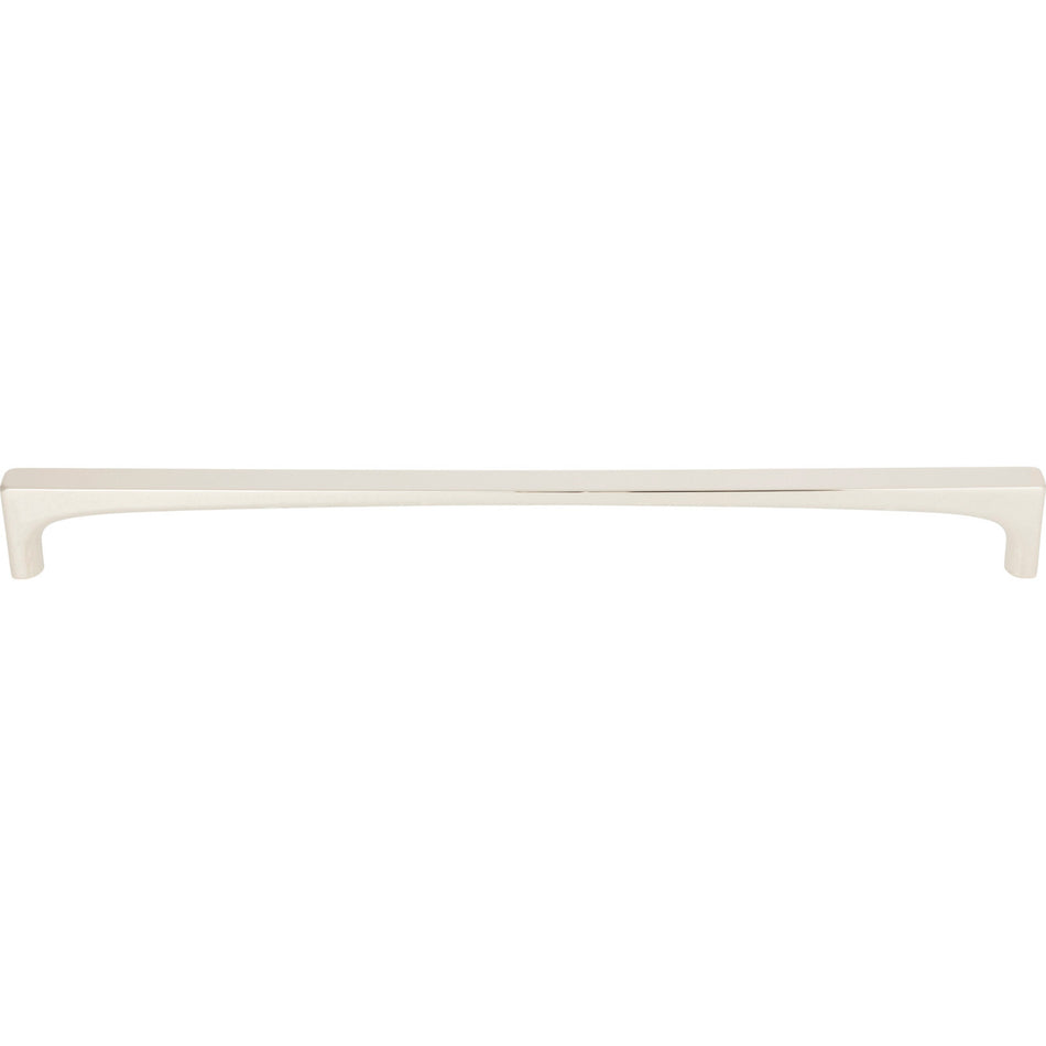 Top Knobs TK1017PN: 12" cc Riverside Square Bar Cabinet Pull - Polished Nickel