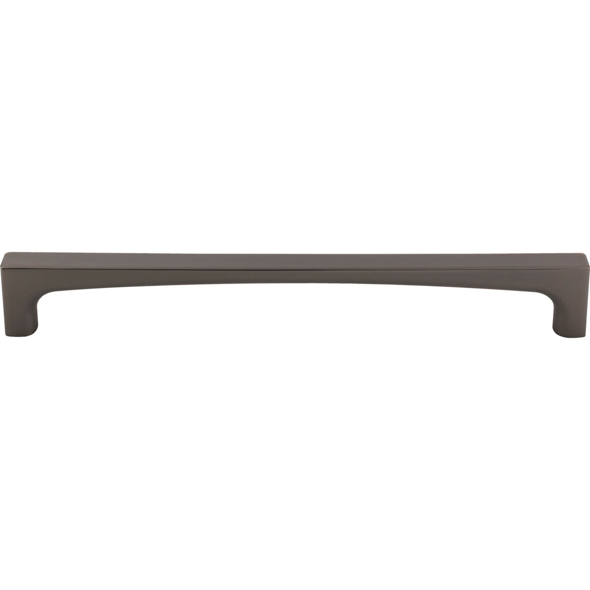 Top Knobs TK1018AG: 12" cc Riverside Square Bar Appliance Pull - Ash Gray