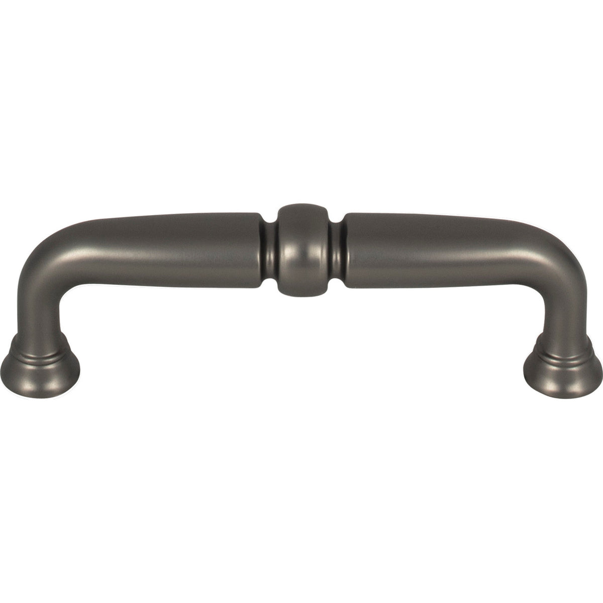 Top Knobs TK1021AG: 3-3/4" cc Henderson D-Handle Cabinet Pull - Ash Gray