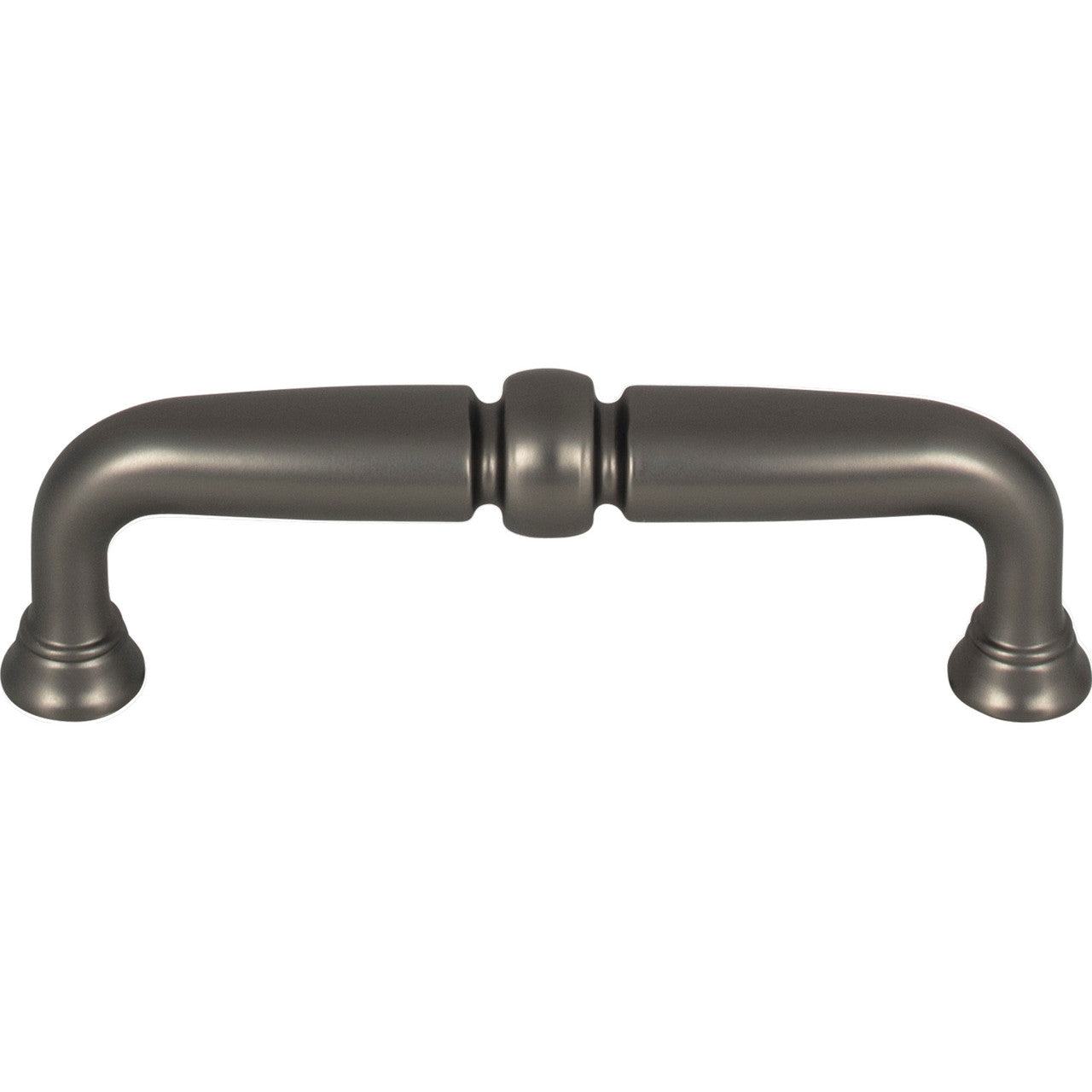 Top Knobs TK1021AG: 3-3/4" cc Henderson D-Handle Cabinet Pull - Ash Gray