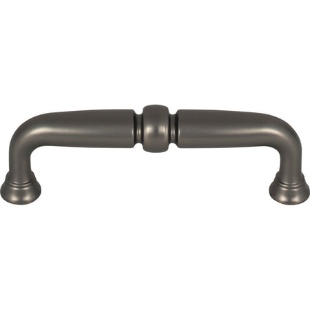 Top Knobs TK1021AG: 3-3/4" cc Henderson D-Handle Cabinet Pull - Ash Gray