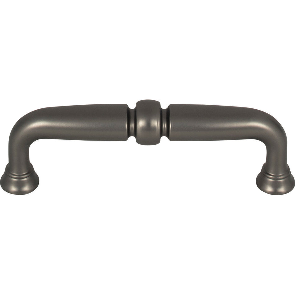 Top Knobs TK1021AG: 3-3/4" cc Henderson D-Handle Cabinet Pull - Ash Gray