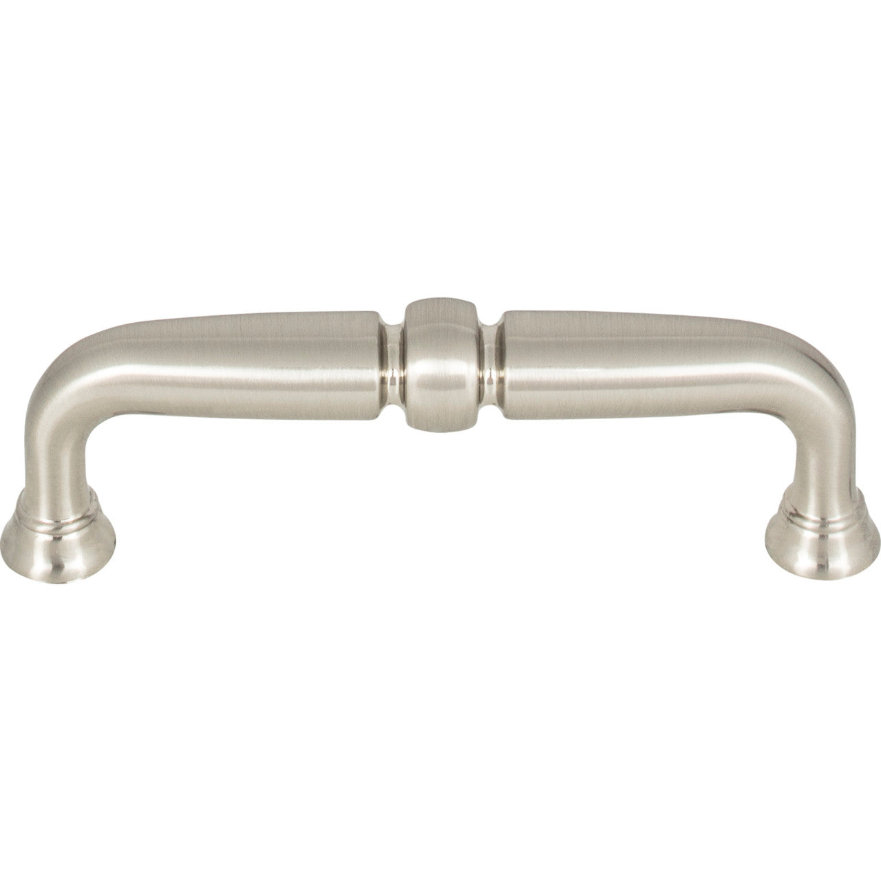 Top Knobs TK1021BSN: 3-3/4" cc Henderson D-Handle Cabinet Pull - Brushed Satin Nickel