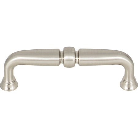 Top Knobs TK1021BSN: 3-3/4" cc Henderson D-Handle Cabinet Pull - Brushed Satin Nickel