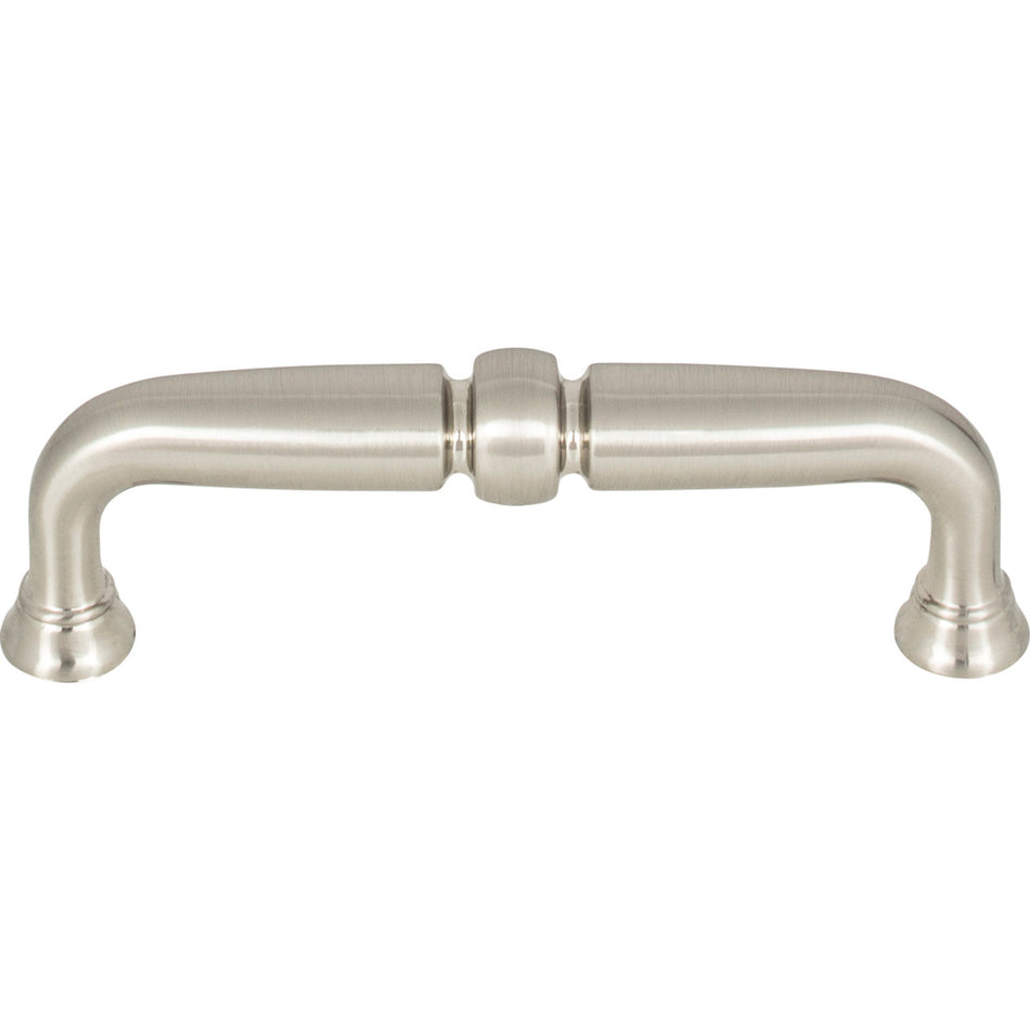 Top Knobs TK1021BSN: 3-3/4" cc Henderson D-Handle Cabinet Pull - Brushed Satin Nickel
