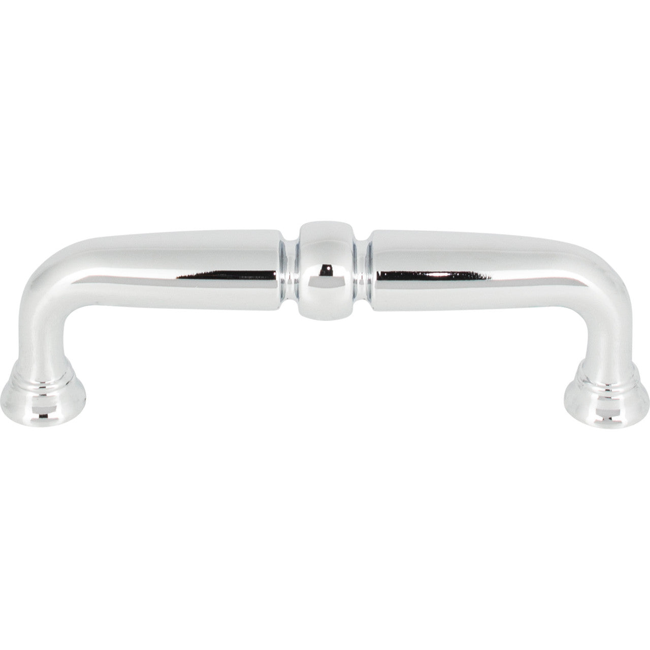 Top Knobs TK1021PC: 3-3/4" cc Henderson D-Handle Cabinet Pull - Polished Chrome
