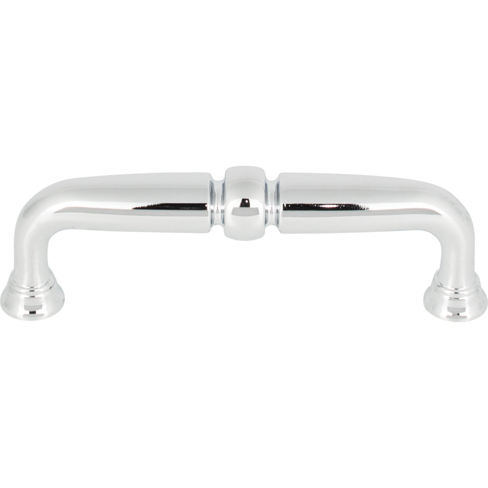 Top Knobs TK1021PC: 3-3/4" cc Henderson D-Handle Cabinet Pull - Polished Chrome