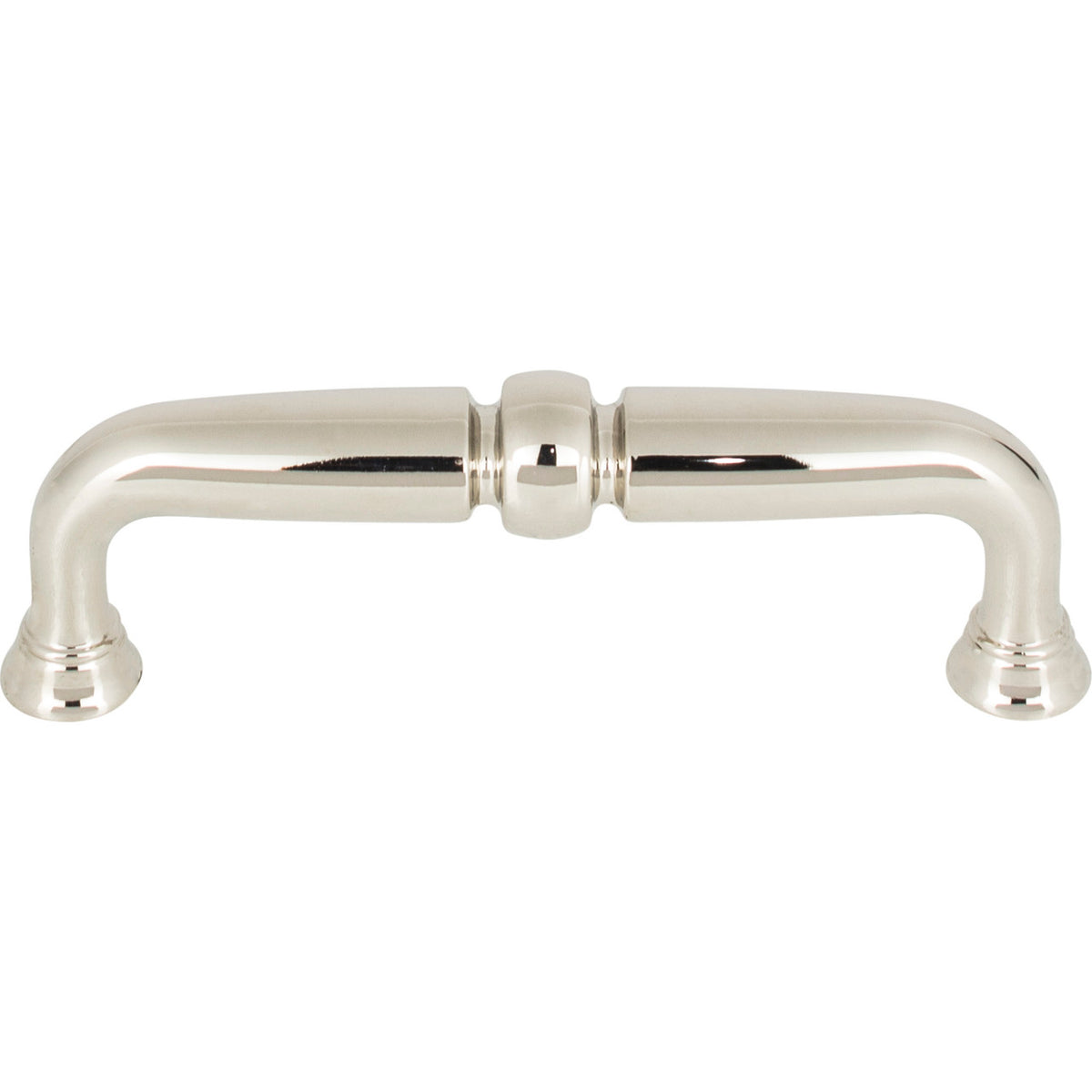 Top Knobs TK1021PN: 3-3/4" cc Henderson D-Handle Cabinet Pull - Polished Nickel