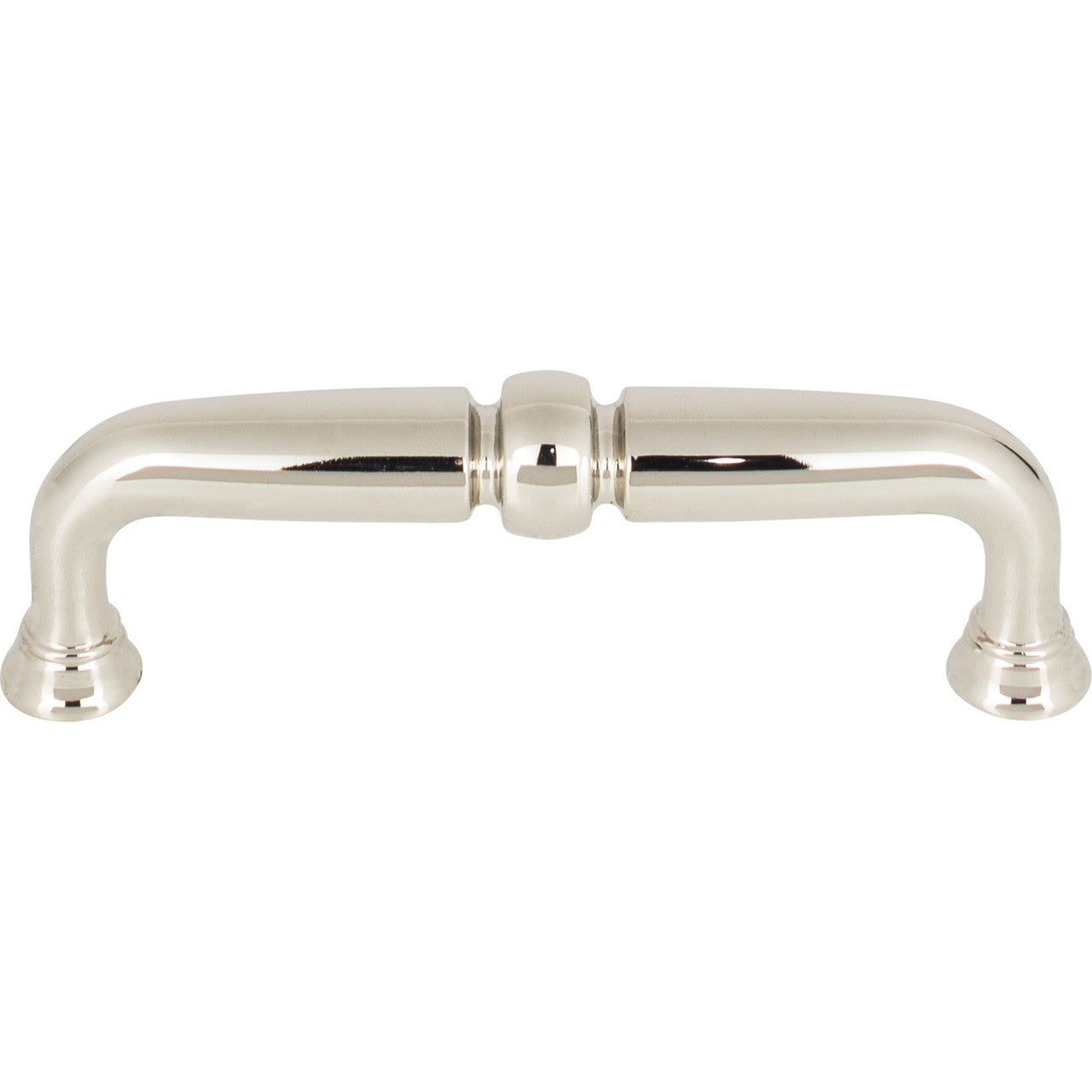 Top Knobs TK1021PN: 3-3/4" cc Henderson D-Handle Cabinet Pull - Polished Nickel