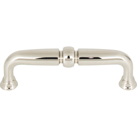 Top Knobs TK1021PN: 3-3/4" cc Henderson D-Handle Cabinet Pull - Polished Nickel