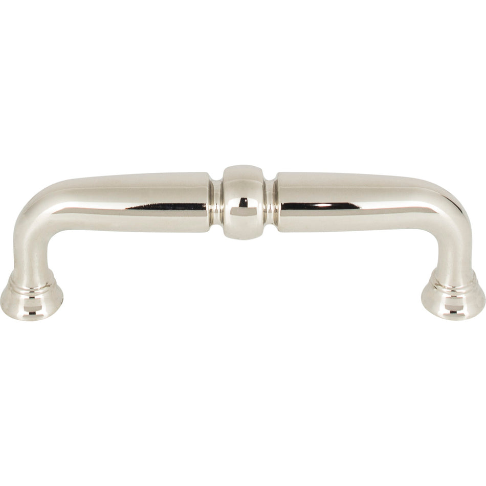 Top Knobs TK1021PN: 3-3/4" cc Henderson D-Handle Cabinet Pull - Polished Nickel