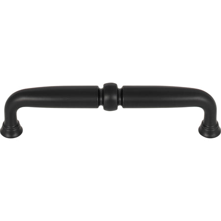 Top Knobs TK1022BLK: 5-1/16" cc Henderson D-Handle Cabinet Pull - Flat Black