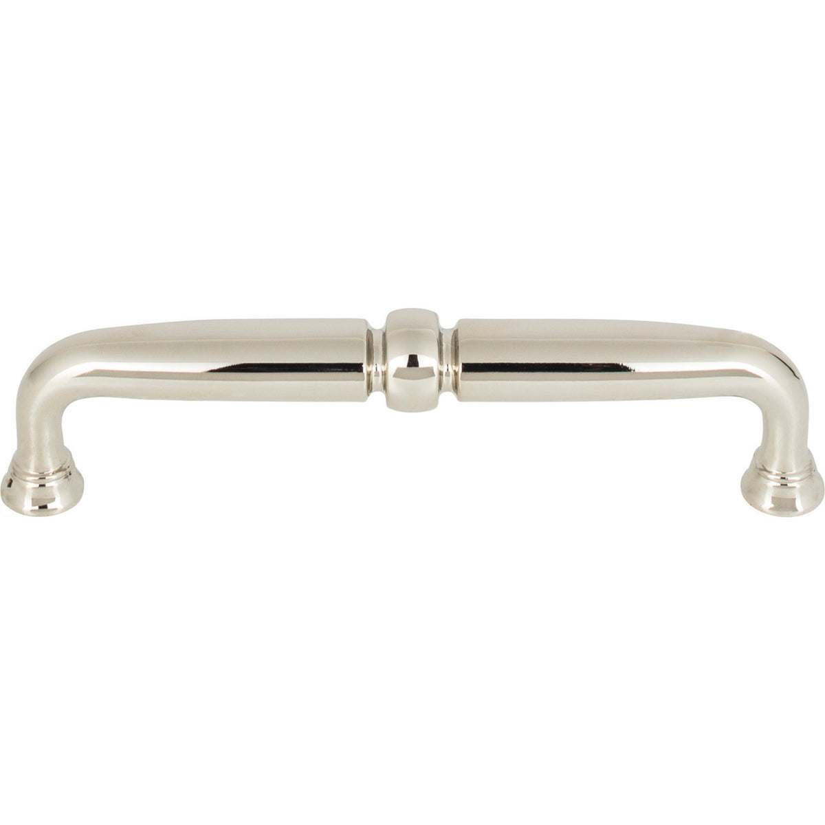Top Knobs TK1022PN: 5-1/16" cc Henderson D-Handle Cabinet Pull - Polished Nickel