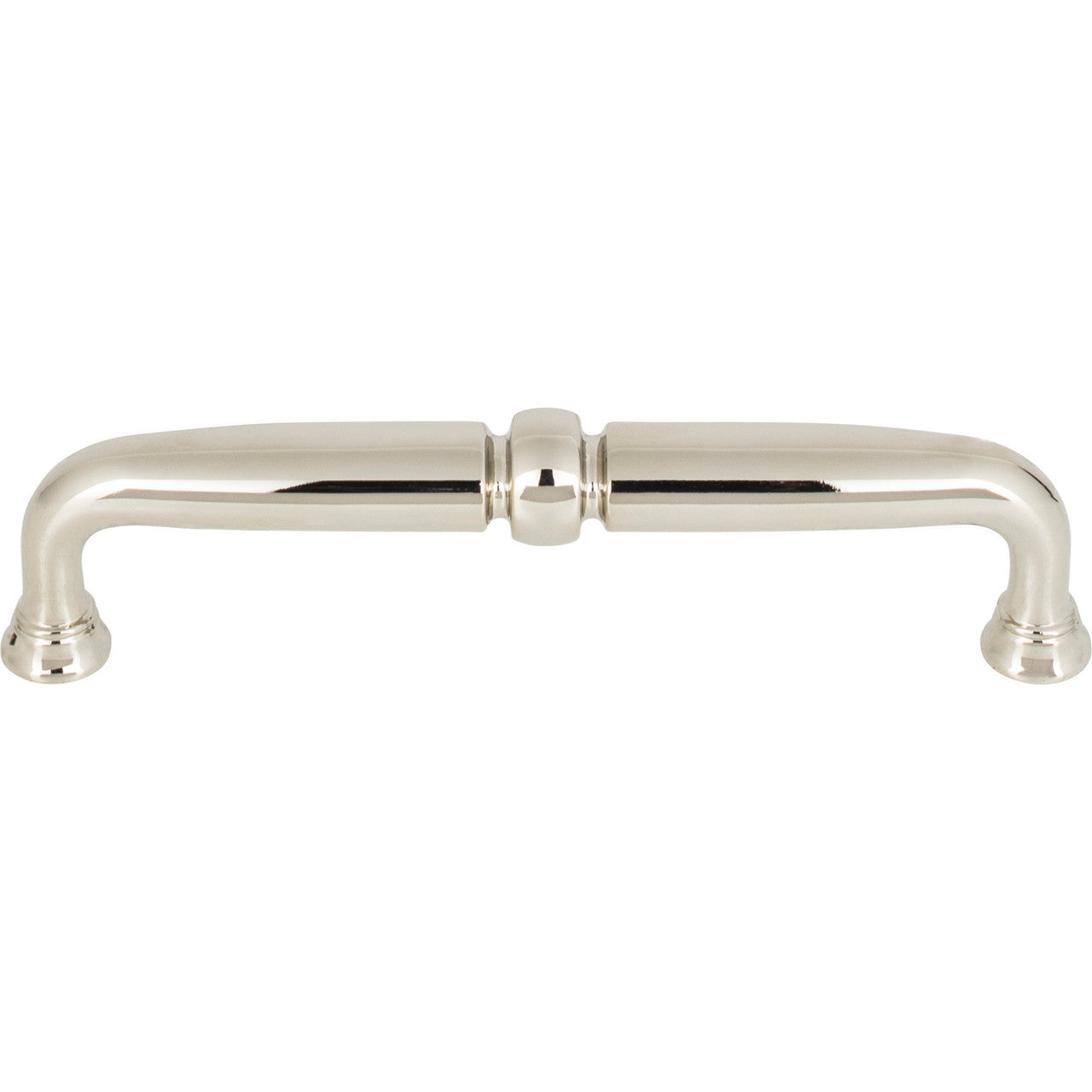 Top Knobs TK1022PN: 5-1/16" cc Henderson D-Handle Cabinet Pull - Polished Nickel