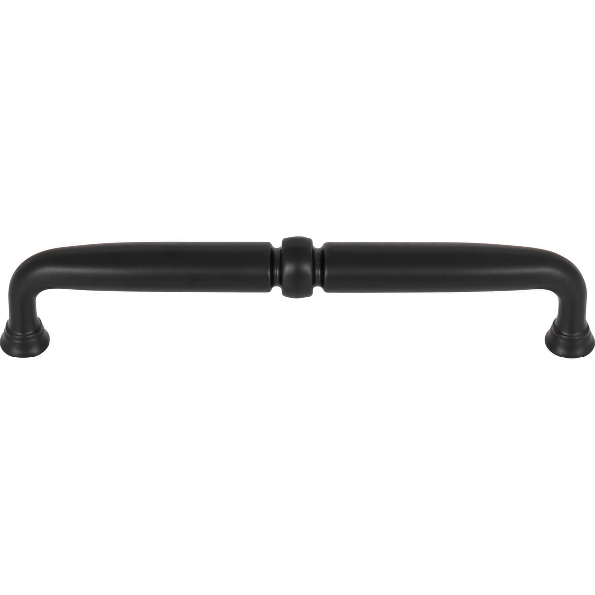 Top Knobs TK1023BLK: 6-5/16" cc Henderson D-Handle Cabinet Pull - Flat Black