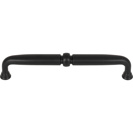 Top Knobs TK1023BLK: 6-5/16" cc Henderson D-Handle Cabinet Pull - Flat Black