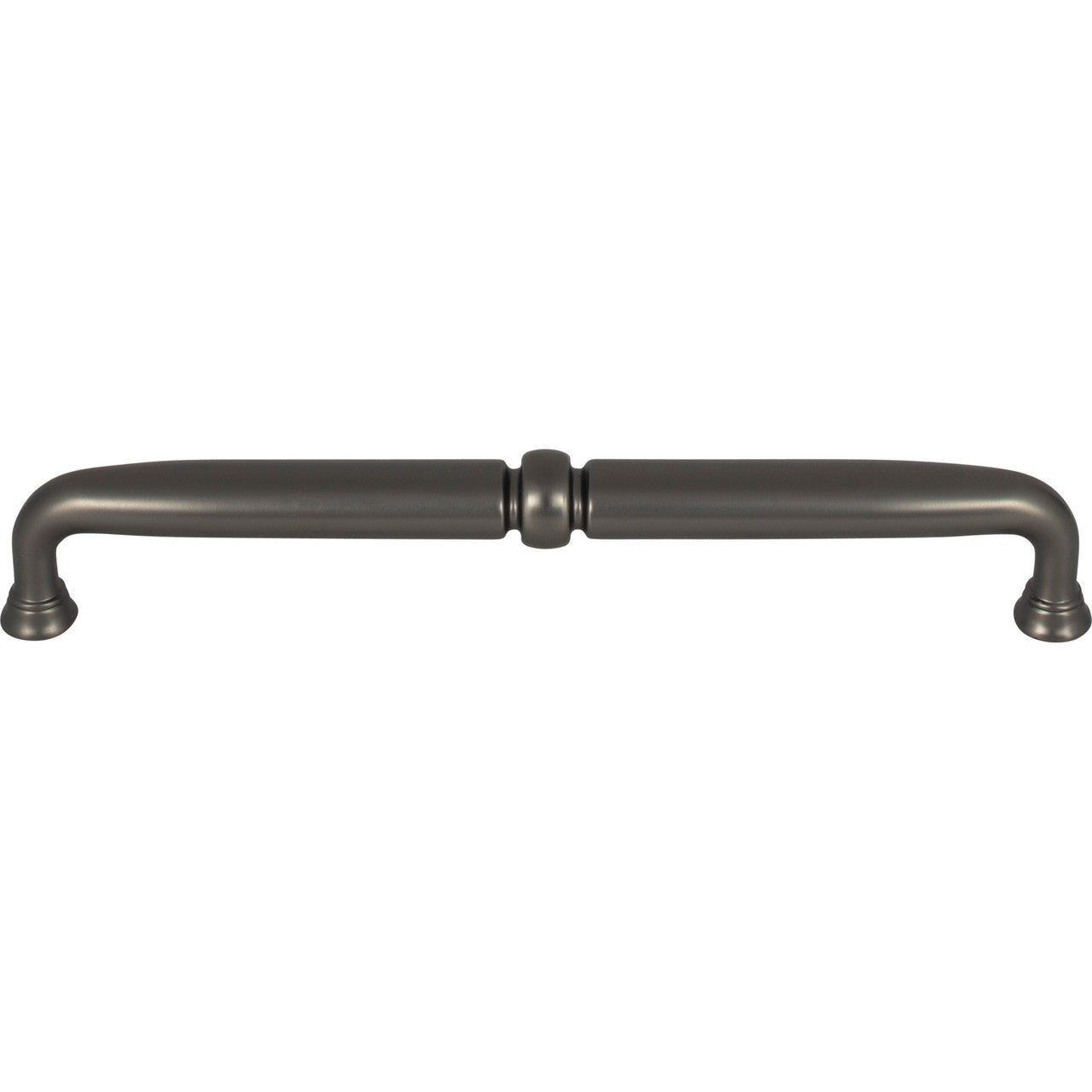 Top Knobs TK1024AG: 7-9/16" cc Henderson D-Handle Cabinet Pull - Ash Gray