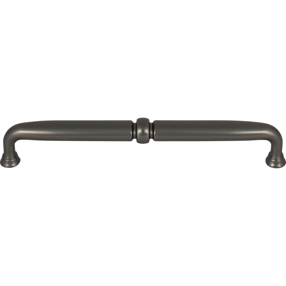 Top Knobs TK1024AG: 7-9/16" cc Henderson D-Handle Cabinet Pull - Ash Gray
