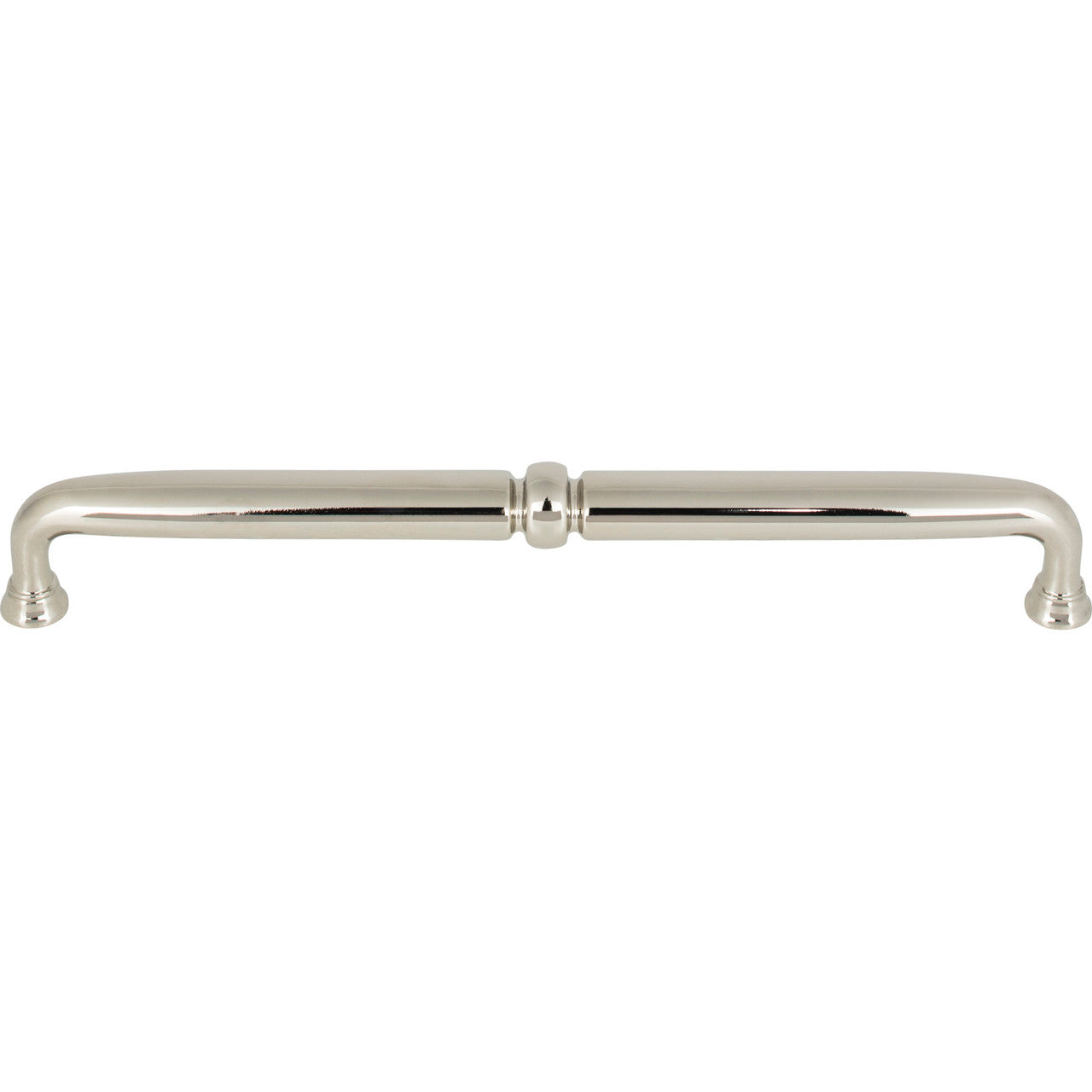 Top Knobs TK1025PN: 8-13/16" cc Henderson D-Handle Cabinet Pull - Polished Nickel