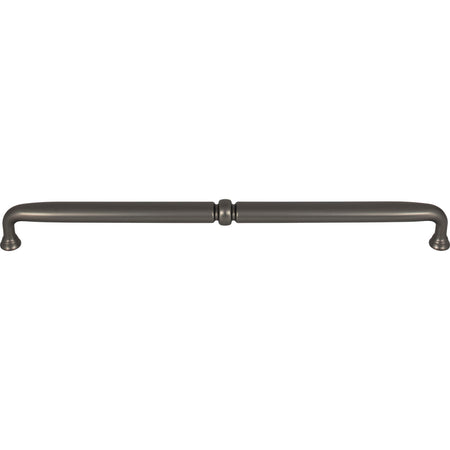Top Knobs TK1026AG: 12" cc Henderson D-Handle Cabinet Pull - Ash Gray