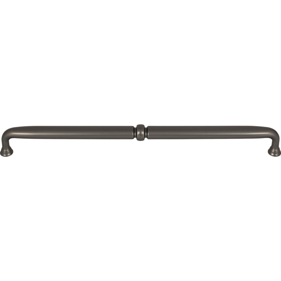 Top Knobs TK1026AG: 12" cc Henderson D-Handle Cabinet Pull - Ash Gray
