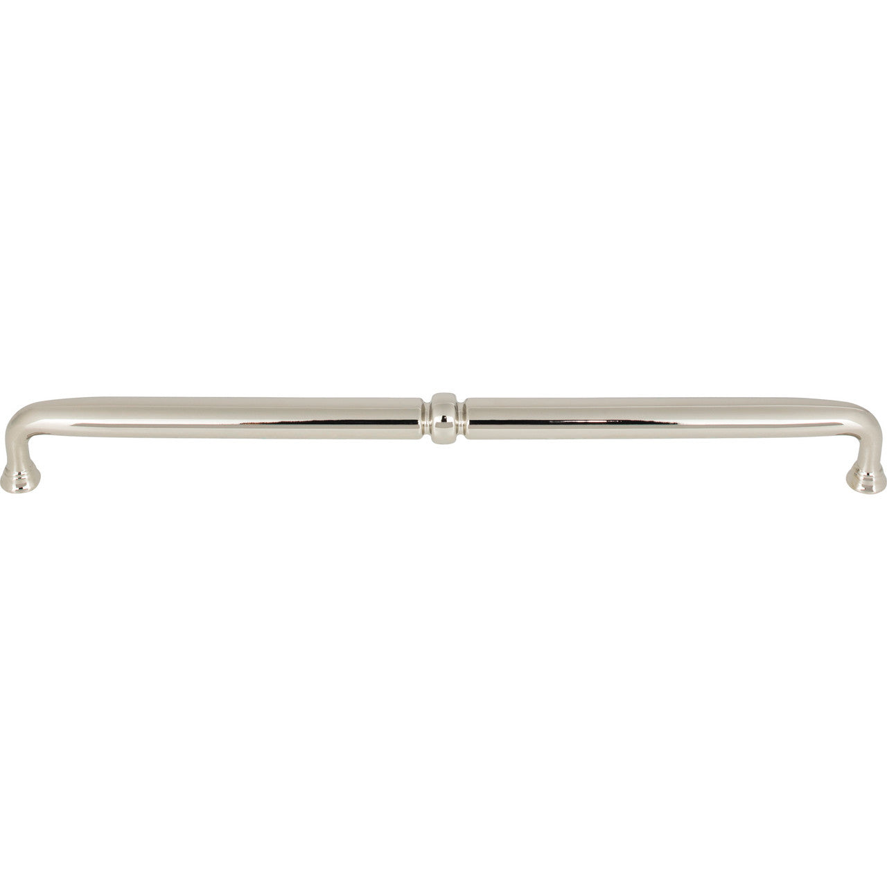 Top Knobs TK1026PN: 12" cc Henderson D-Handle Cabinet Pull - Polished Nickel