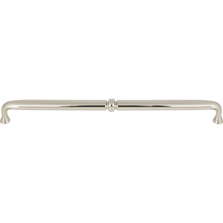 Top Knobs TK1026PN: 12" cc Henderson D-Handle Cabinet Pull - Polished Nickel