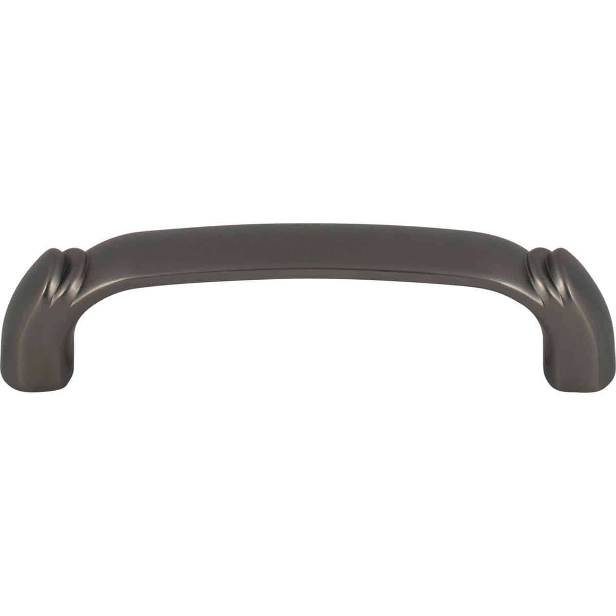 Top Knobs TK1031AG: 3-3/4" cc Pomander D-Handle Cabinet Pull - Ash Gray