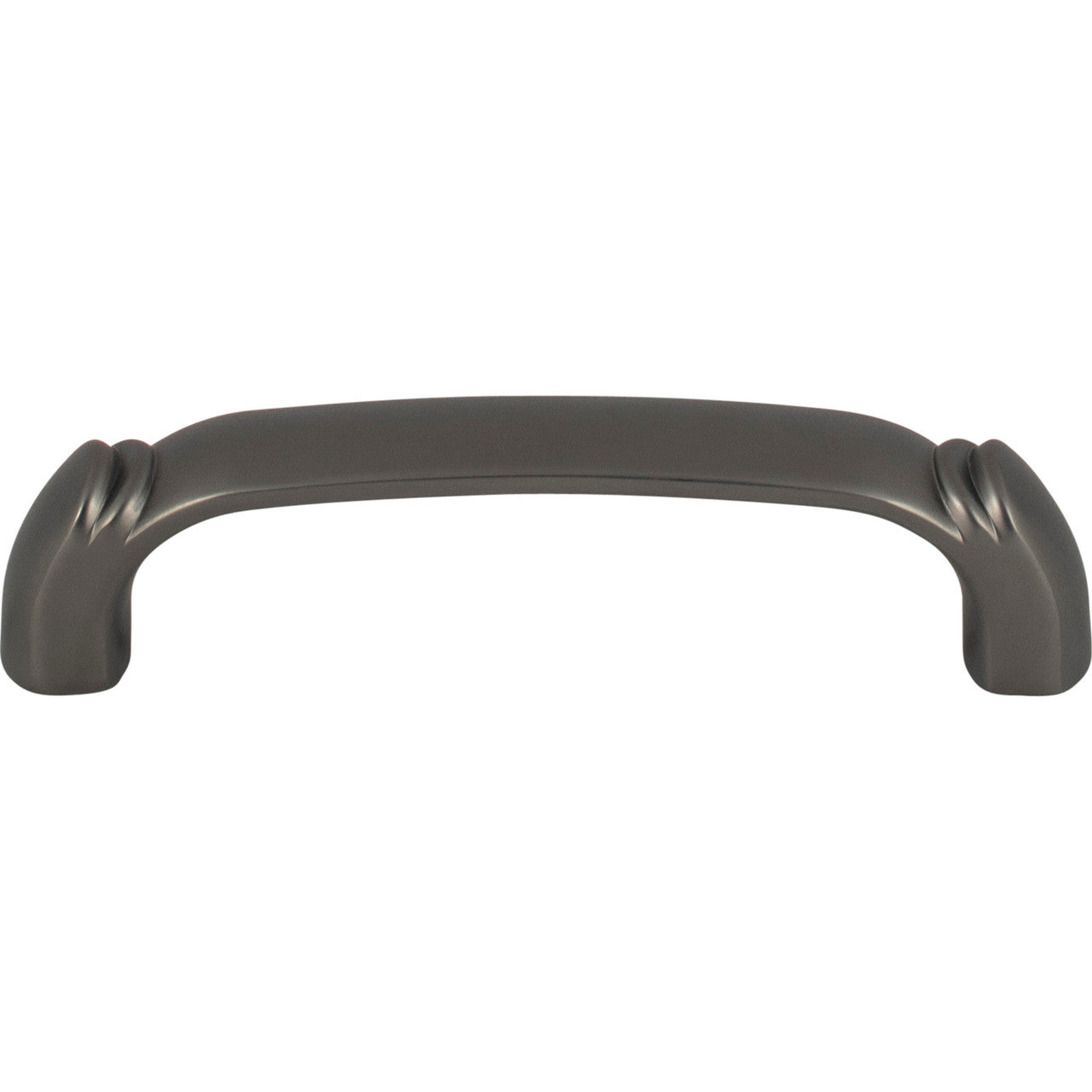 Top Knobs TK1031AG: 3-3/4" cc Pomander D-Handle Cabinet Pull - Ash Gray
