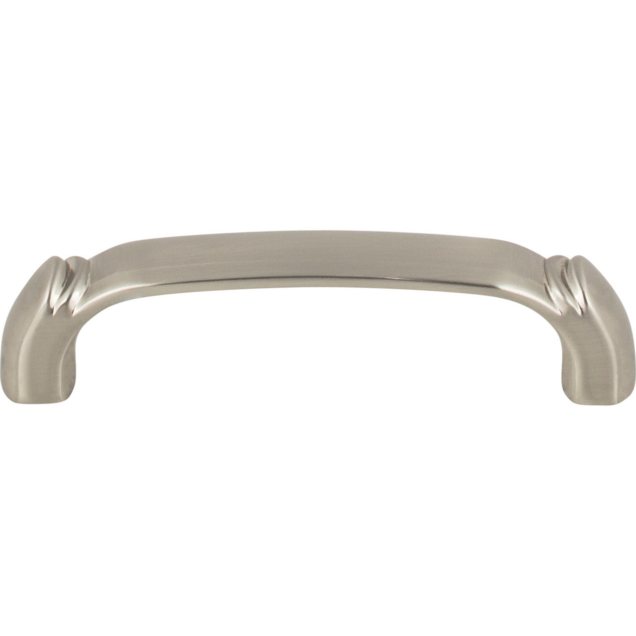 Top Knobs TK1031BSN: 3-3/4" cc Pomander D-Handle Cabinet Pull - Brushed Satin Nickel